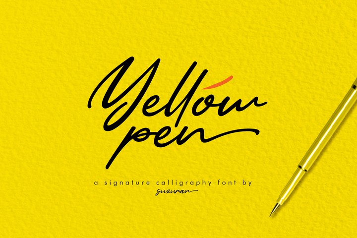 Czcionka Yellow Pen
